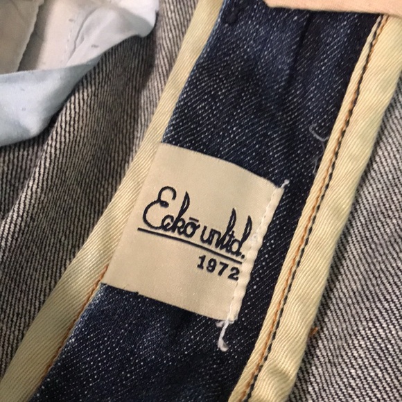 Ecko Unltd Denim Shorts Mens 32 Blue Jean Y2K Bermuda Baggy Streetwear Embroider - Picture 7 of 12